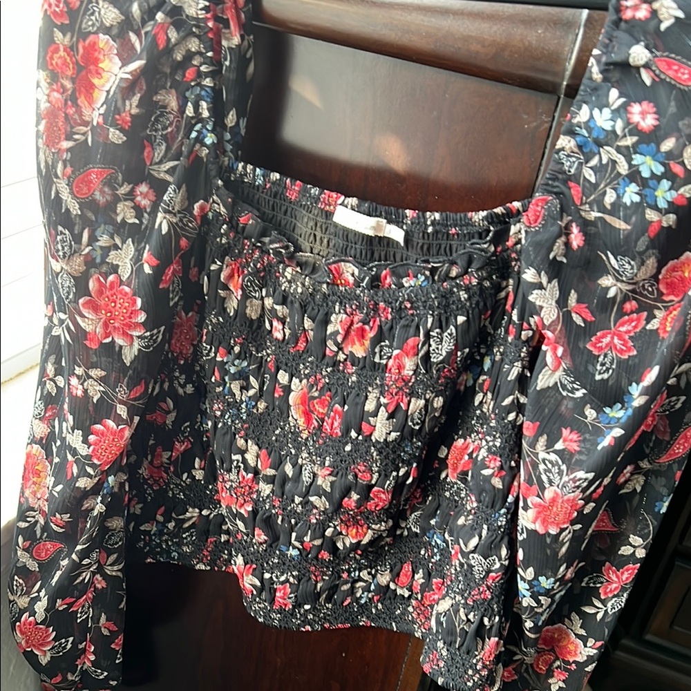 Floral Smocked Blouse